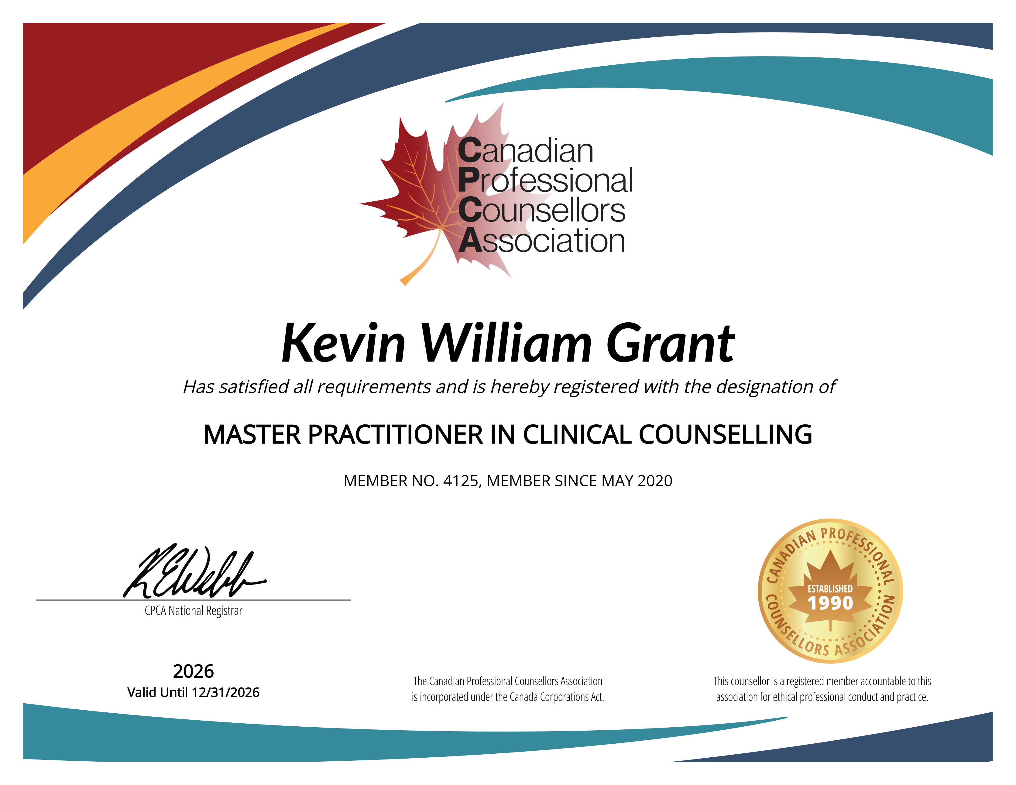 Registration Certificate