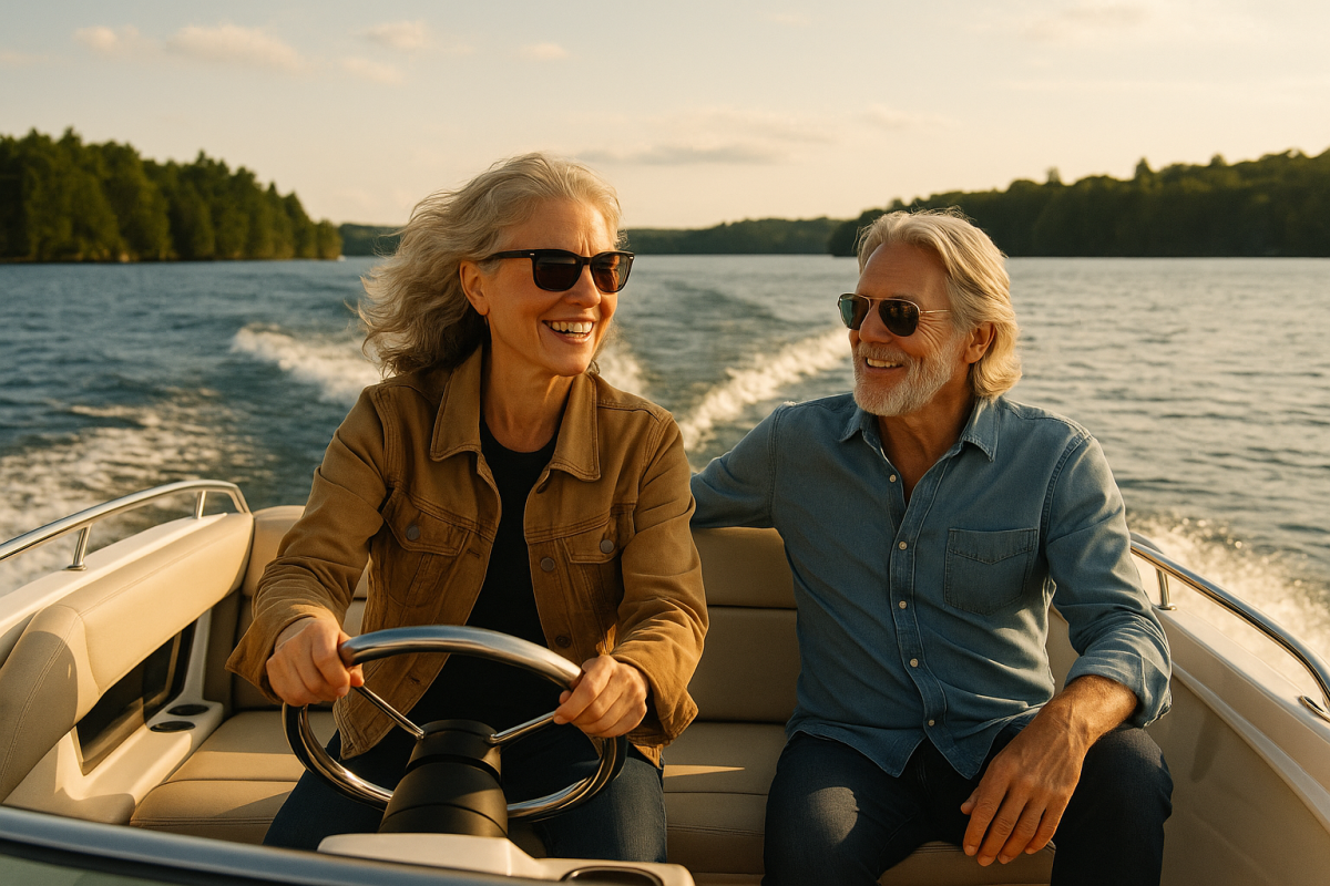 Couple Boating